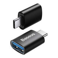 Baseus Ingenuity Series Mini OTG Adaptor Type-C la USB-A 3.1 negru
