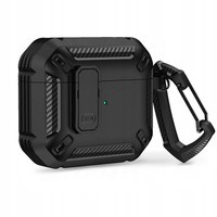Husa Apple Tech-protect X-carbo Airpods Pro 1 / 2 negru Case