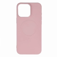 Liquid Silicone Case MagSafe pentru iPhone 16 Pro Max - roz deschis
