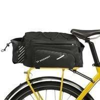 Wozinsky 9L geantă de transport pentru biciclete cu curea de umăr (husă de ploaie inclusă) negru (WBB22BK)