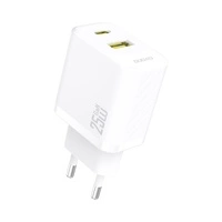 Încărcător Dudao A26T GaN 25W USB-A, USB-C - Alb