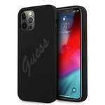 Husa GUESS Apple iPhone 12 Pro Max Script Vintage GUHCP12LLSVSBK Hardcase negru