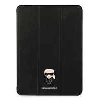 Husa KARL LAGERFELD Apple iPad  12.9 Pro 2021 Book Cover Saffiano Karl Iconic Black Case