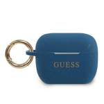 Husa GUESS Apple AirPods Pro Silicone Glitter GUACAPSILGLBL Albastru Case