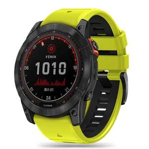 Strap Tech-protect Iconband Pro Garmin Fenix 3 / 5x / 3hr / 5x Plus / 6x / 6x / 6x Pro / 7x Lime / negru