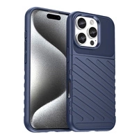 Husa din silicon Thunder Case pentru iPhone 16 Pro - albastra