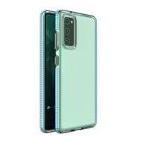 Spring Case husă din gel husa cu ramă colorată pentru Samsung Galaxy A72 4G albastru deschis