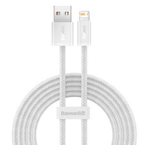 Cablu USB la Lightning Baseus Dynamic, 2,4A, 2m (alb)