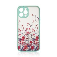 Design Case husa pentru iPhone 13 Pro Max capac albastru floral pentru 13 Pro Max