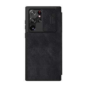 Husa Nillkin Qin Leather Pro pentru SAMSUNG S22 Ultra (negru)