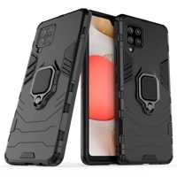 Inel Armor blindat hibrid husa acoperire + magnetic suport Samsung Galaxy A42 5G negru