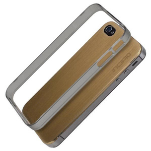 Husa iPhone  4 4S INCIPIO Le Deux Metal Gold Cover