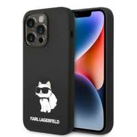Husa Karl Lagerfeld iPhone 14 Pro Max 6.7" hardcase negru/negru Silicone Choupette