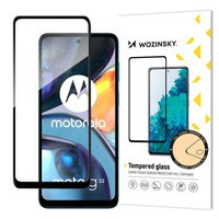 Wozinsky super-puternic folie sticla Full Glue pentru întregul ecran cu rama Case prietenos Motorola Moto G22 negru