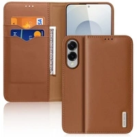 Husă Dux Ducis Hivo Samsung Galaxy S25 Edge cu clapă și protecție RFID - maro