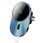 USAMS Magnetic Car Wireless Charging Suport cu inducție 15W pentru grila de ventilație gri / gri CD170DZ01 (US-CD170)