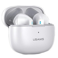 USAMS Casti Bluetooth 5.2 Bluetooth 5.2 TWS NX10 Seria NX10 Microfon dublu fără fir alb/alb BHUNX02