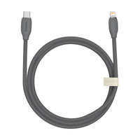 Cablu Baseus , USB tip C - cablu Lightning 20W, 1,2 m lungime Jelly Liquid Silica Gel - negru