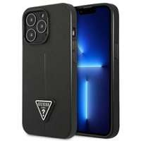 Husa Apple iPhone GUESS 14 Pro Saffiano Triangle Logo negru tare GUESS 14 Pro Saffianocase