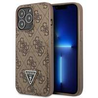 Husa Apple iPhone GUESS 13 13 13 Pro 4G Triangle Logo Cardslot Brown Hardcase