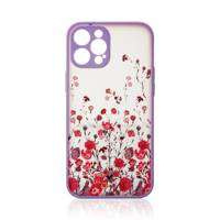 Case husa iPhone Design pentru 12 Pro Max capac floral violet
