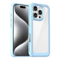 Carcasa Outer Space cu cadru de gel pentru iPhone 16 Pro - albastra