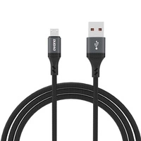 Dudao L3SM USB-A - Cablu MicroUSB 3A 1.2m cu impletitura - negru
