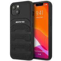 Husa iPhonecase AMG 14 Plus 6,7" negru/negru tare AMG 14 Plus 6,7" negru/negru cu linii în relief din piele tare