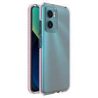 Primăvară Case capac de gel husa cu cadru colorat pentru Xiaomi Redmi 10 roz deschis