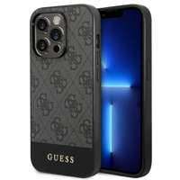 Husa iPhone case Guess 14 Pro Max 6.7" gri/gri gri Hard 4G Stripe Collection