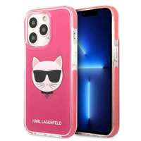 Husa Apple iPhone KARL LAGERFELD 13 13 Pro Choupette Head Fuchsia Pink Hardcase