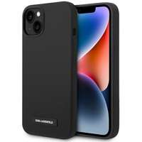 Husa Apple iPhone MagSafe KARL LAGERFELD 14 Plus Plăcuță de silicon negru Hard negrucase