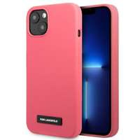 Husa KARL LAGERFELD Apple iPhone 13 Mini placă de silicon roz fucsia tarecase