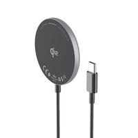 Încărcător inductiv wireless Qi2 Wozinsky 15W - negru