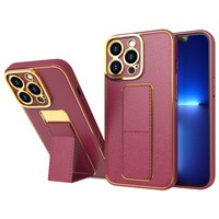 Case husa iPhone Nou Kickstand pentru 12 Pro cu stand roșu