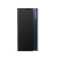 Noua husa Sleep Case pentru Samsung Galaxy S25 Ultra, husa cu clapa si suport - neagra