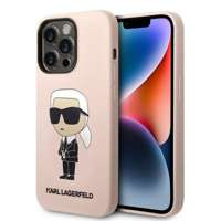 Husa Apple iPhone MagSafe KARL LAGERFELD 14 Pro Max Silicone NFT Ikonik Pink Hardcase