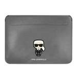 Husa KARL LAGERFELD Laptop 16 Sleeve Saffiano Ikonik Karl Silver Case