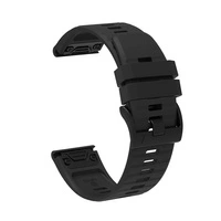 Curea din silicon pentru Garmin Fenix ​​​​3/5X/6X/7X Pro - neagra