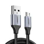 Cablu micro USB UGREEN QC 3.0 2.4A 0.25m în împletitură de nailon