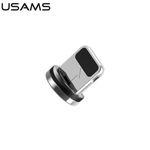 USAMS Adaptor magnetic Apple Lightning Bulk Silver