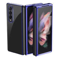 Placare Case hard case cover husa cu ramă metalică Samsung Galaxy Z Fold 3 albastru
