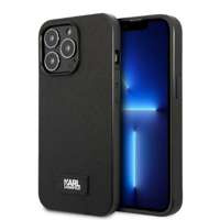 Husa iPhonecase Karl Lagerfeld 13 Pro Max 6.7" Hard Black/Black Saffiano Placheta Saffiano Case