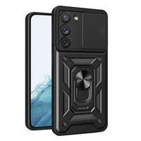Husa Armor Husa Hybrid Camshield pentru Samsung Galaxy S23 Capac blindat pentru camera foto negru Case