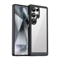 Husa din silicon Outer Space Case cu cadru de gel pentru Samsung Galaxy S25 Ultra - neagra