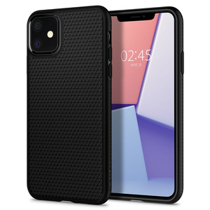 Husa Iphone 11 SPIGEN Liquid Air Apple Matte Black Black Case