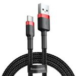 Cablu USB-C Baseus Cafule 2A 2m roșu/negru