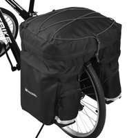 Wozinsky geantă de bicicletă spațioasă de 60 L pentru transport (capac de ploaie inclus) negru (WBB13BK)