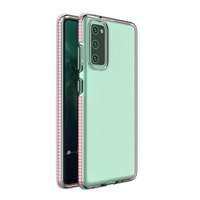 Spring Case husă din gel husa cu ramă colorată pentru Samsung Galaxy A72 4G roz deschis