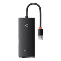 Baseus Adaptor HUB USB-A cu 4 porturi Lite Series (USB-A la USB 3.0*4) 25cm negru